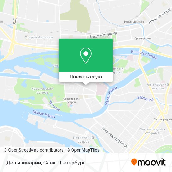 Карта Дельфинарий