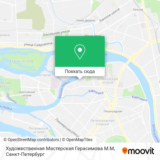 Карта Художественная Мастерская Герасимова М.М