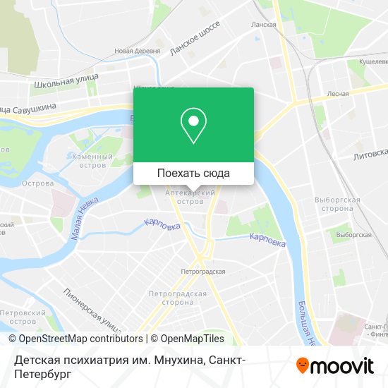 Карта Детская психиатрия им. Мнухина
