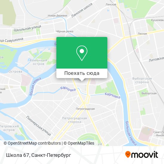 Карта Школа 67