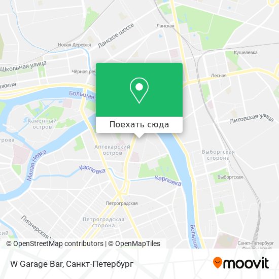 Карта W Garage Bar