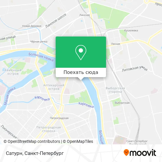 Карта Сатурн