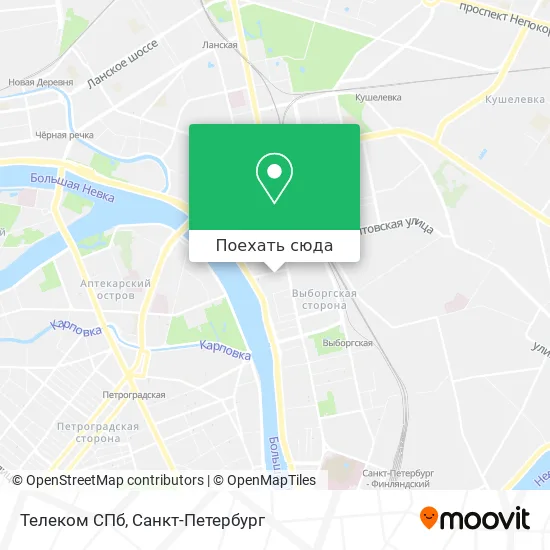 Карта Телеком СПб