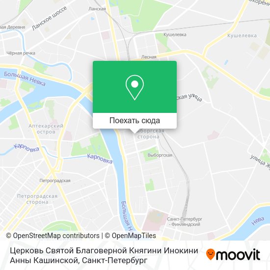 Карта Церковь Святой Благоверной Княгини Инокини Анны Кашинской