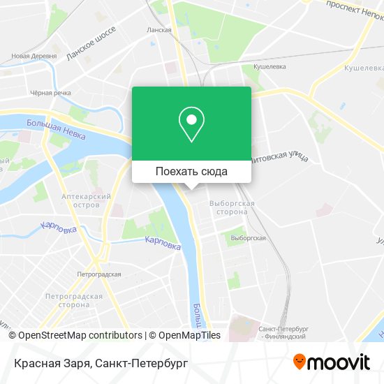 Карта Красная Заря