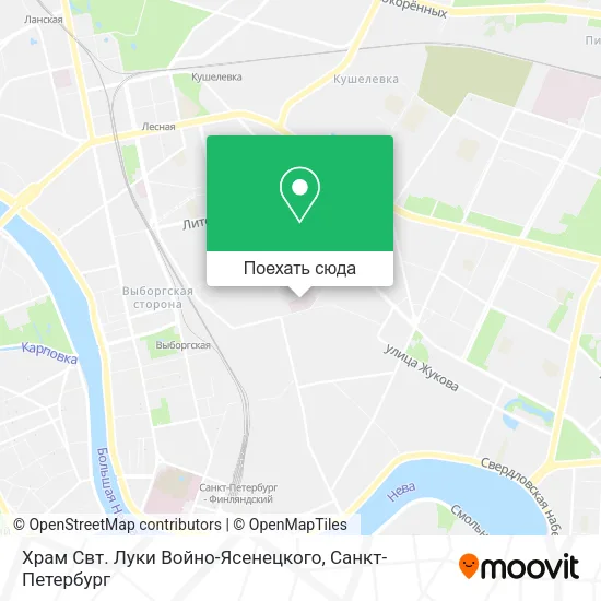 Карта Храм Свт. Луки Войно-Ясенецкого