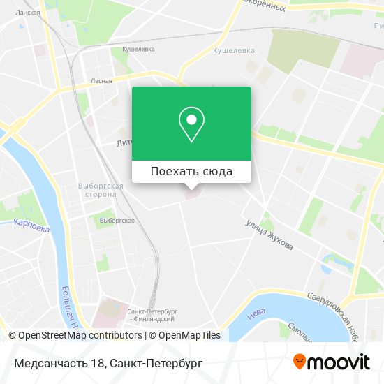 Карта Медсанчасть 18