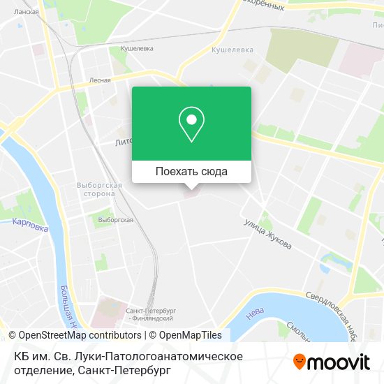 Карта КБ им. Св. Луки-Патологоанатомическое отделение
