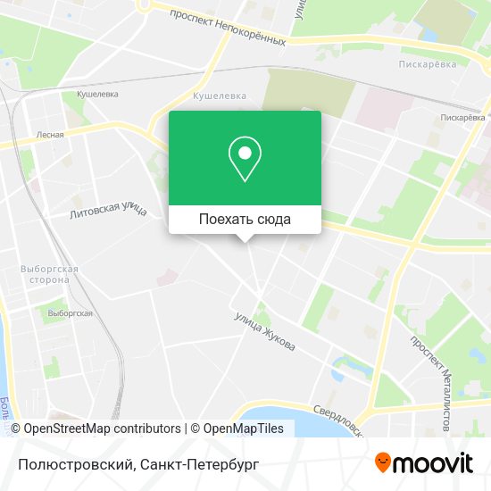 Карта Полюстровский