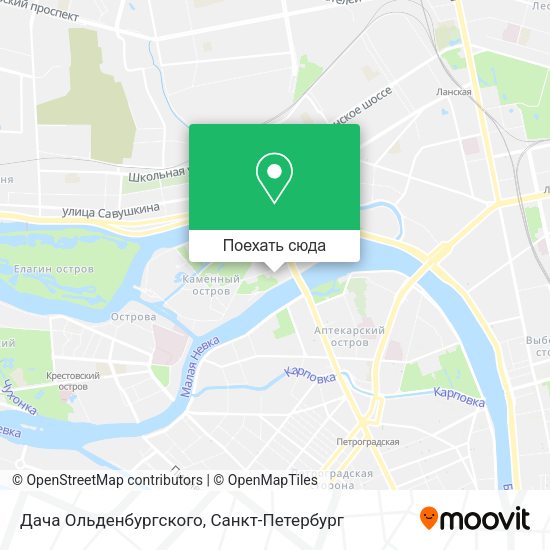 Карта Дача Ольденбургского