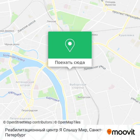 Карта Реабилитационный центр Я Слышу Мир