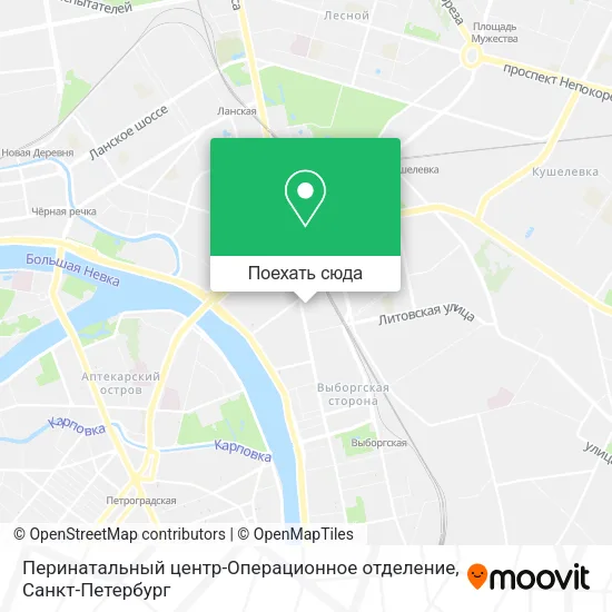 Карта Перинатальный центр-Операционное отделение