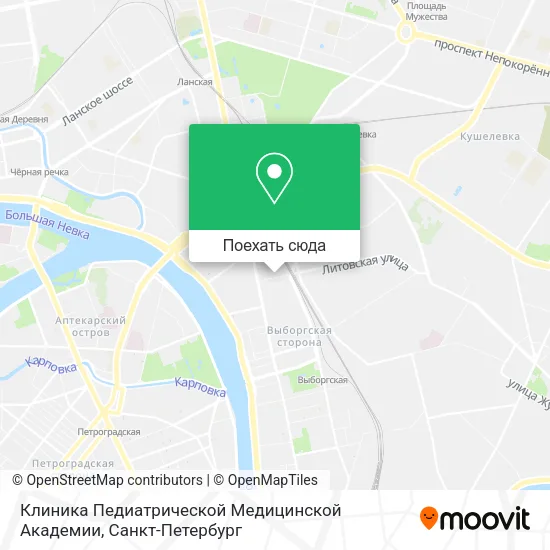 Карта Клиника Педиатрической Медицинской Академии