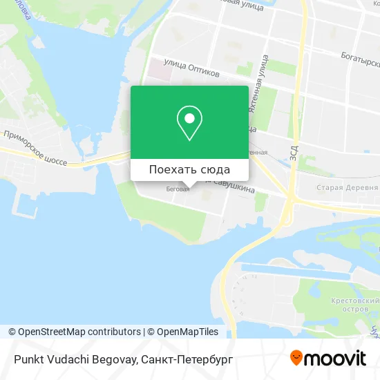 Карта Punkt Vudachi Begovay
