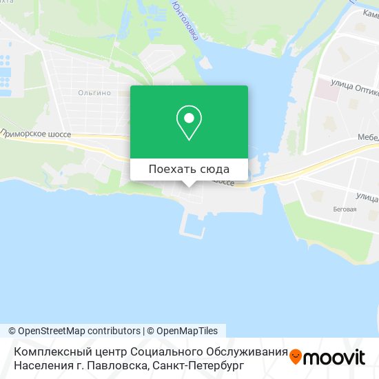 Карта Комплексный центр Социального Обслуживания Населения г. Павловска