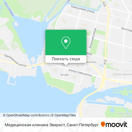 Карта Медицинская клиника Эверест