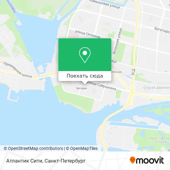 Карта Атлантик Сити