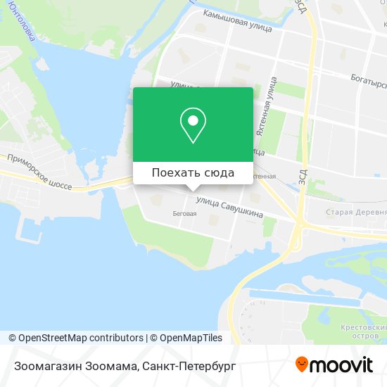 Карта Зоомагазин Зоомама