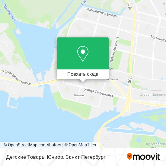 Карта Детские Товары Юниор