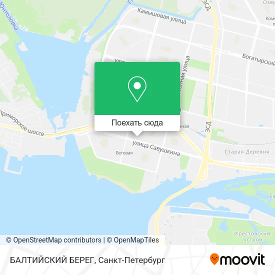 Карта БАЛТИЙСКИЙ БЕРЕГ