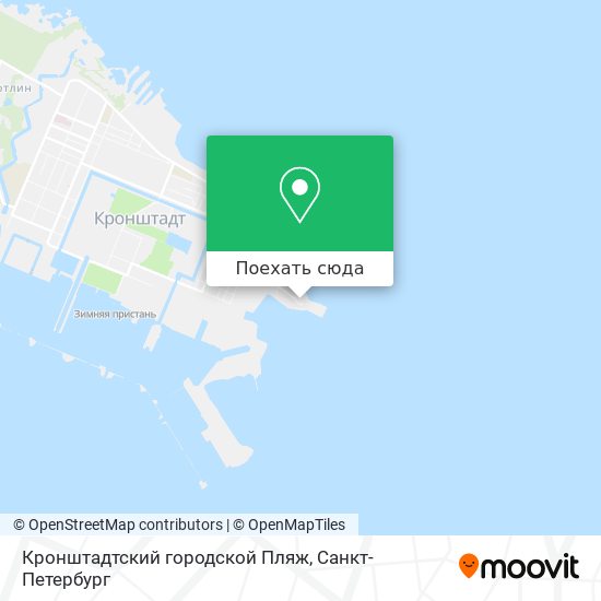 Карта Кронштадтский городской Пляж