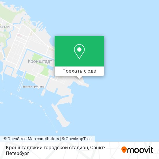 Карта Кронштадтский городской стадион