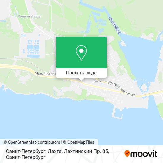 Карта Санкт-Петербург, Лахта, Лахтинский Пр. 85