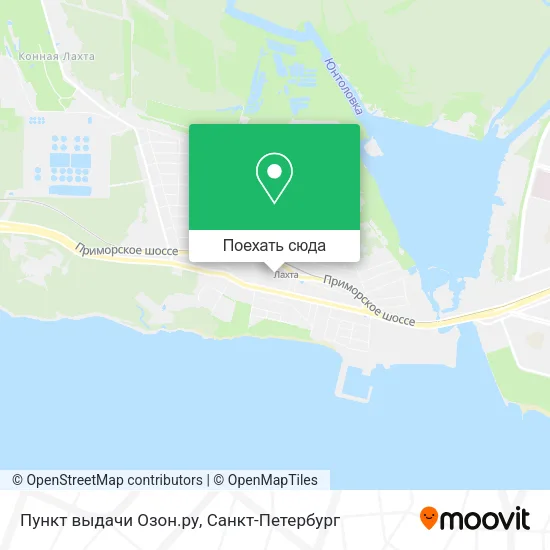 Карта Пункт выдачи Озон.ру