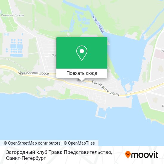 Карта Загородный клуб Трава Представительство