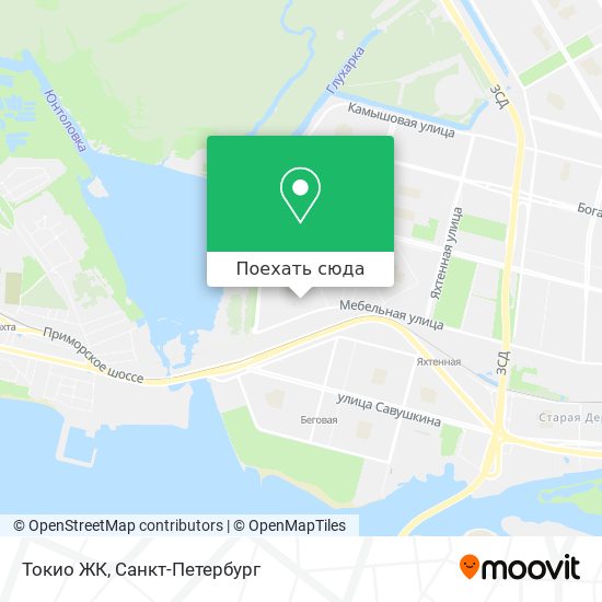 Карта Токио ЖК