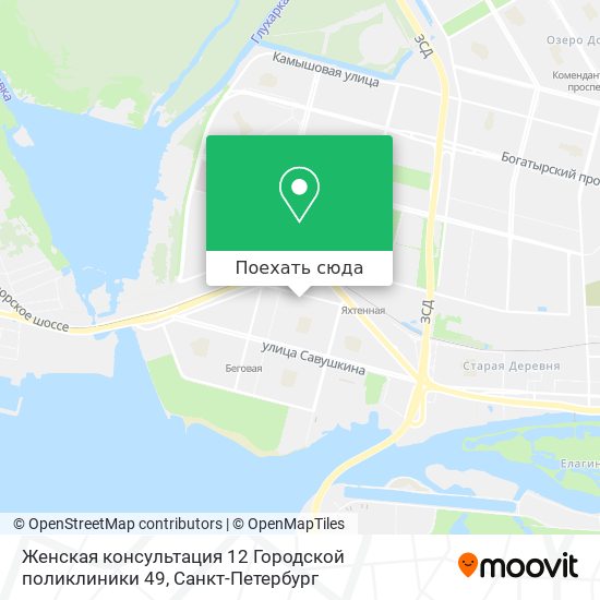 Карта Женская консультация 12 Городской поликлиники 49