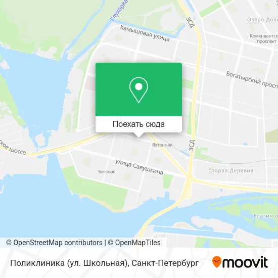 Карта Поликлиника (ул. Школьная)