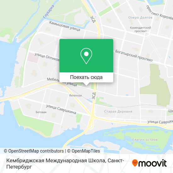 Карта Кембриджская Международная Школа