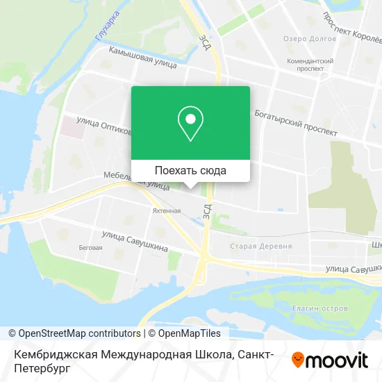 Карта Кембриджская Международная Школа