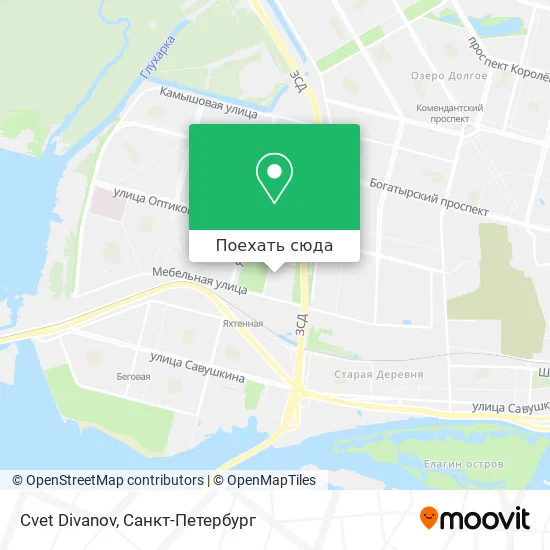 Карта Cvet Divanov