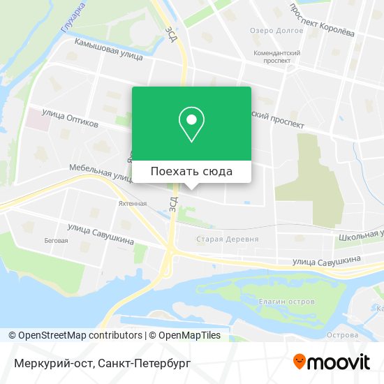 Карта Меркурий-ост