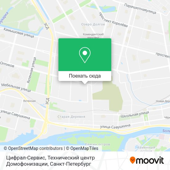 Карта Цифрал-Сервис, Технический центр Домофонизации