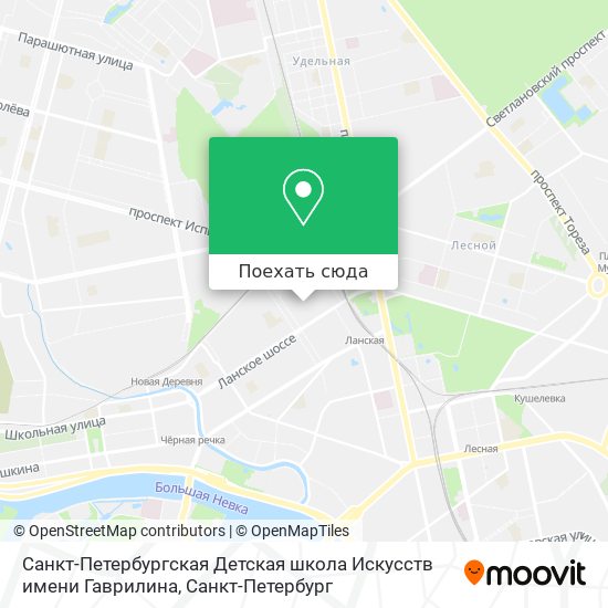 Карта Санкт-Петербургская Детская школа Искусств имени Гаврилина