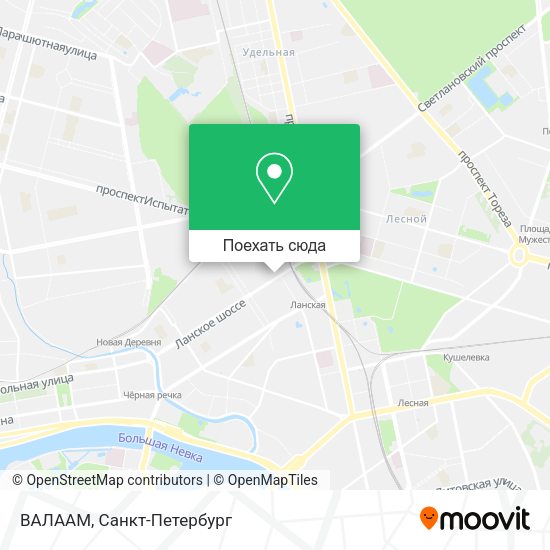 Карта ВАЛААМ