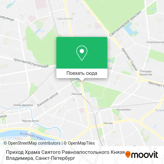 Карта Приход Храма Святого Равноапостольного Князя Владимира