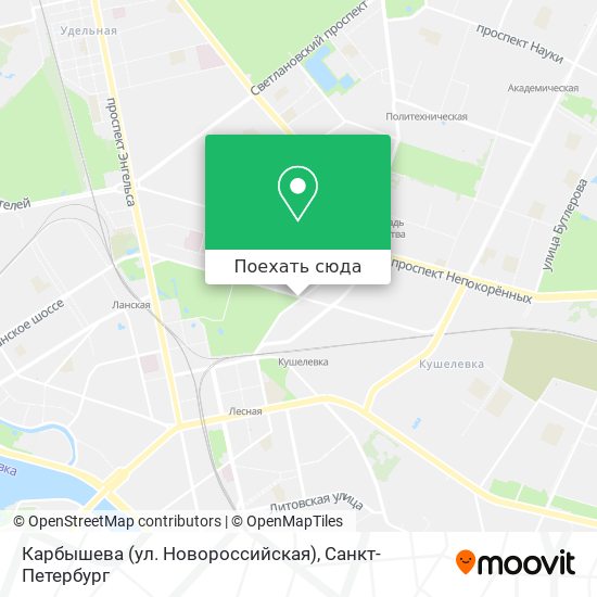 Карта Карбышева (ул. Новороссийская)