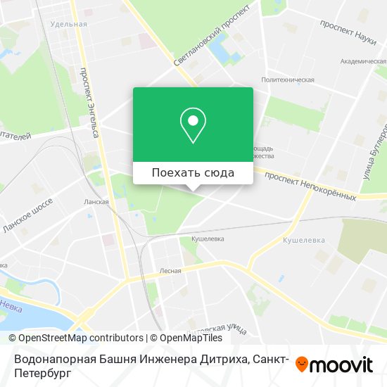 Карта Водонапорная Башня Инженера Дитриха