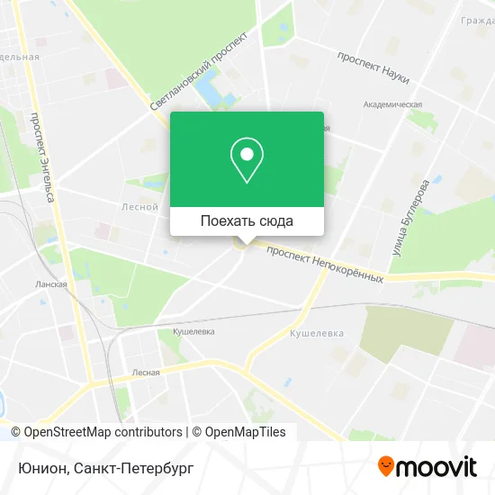 Карта Юнион