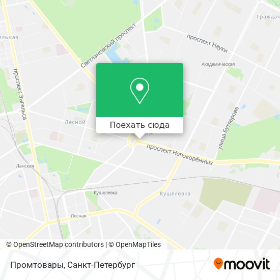 Карта Промтовары