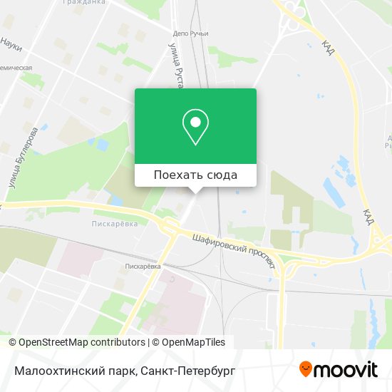Карта Малоохтинский парк