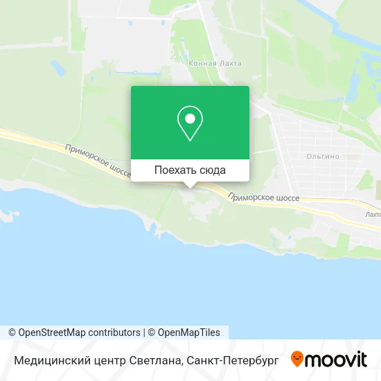 Карта Медицинский центр Светлана