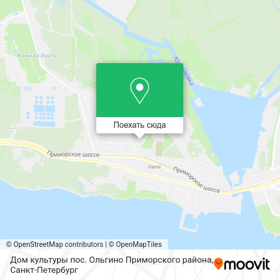 Карта Дом культуры пос. Ольгино Приморского района