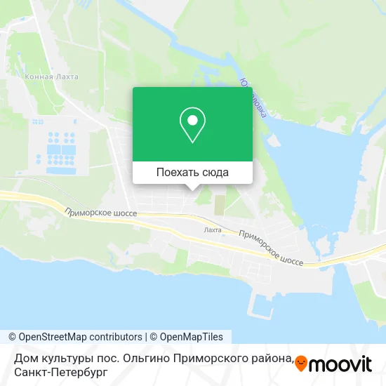 Карта Дом культуры пос. Ольгино Приморского района