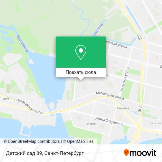 Карта Детский сад 89