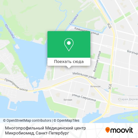 Карта Многопрофильный Медицинский центр Микробиомед